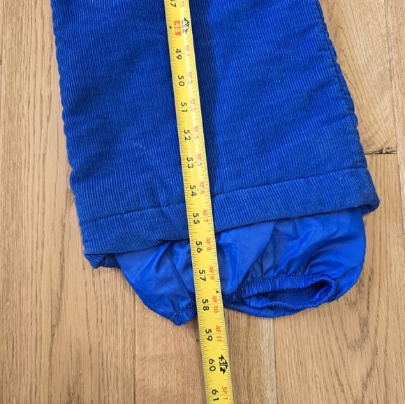 Vintage 70s 80s Levi's USA Blue Corduroy Bib Ski Suit size Medium - Picture 14 of 16